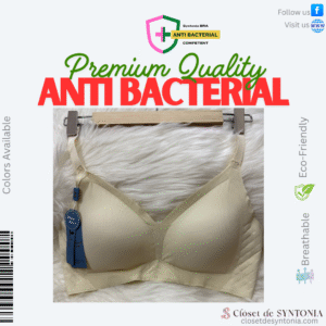 Anti Bacterial BRA_Push Up - Skin, M
