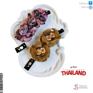 Floral Beaded Hair Clip